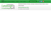 Tablet Screenshot of landscapeexpo.in